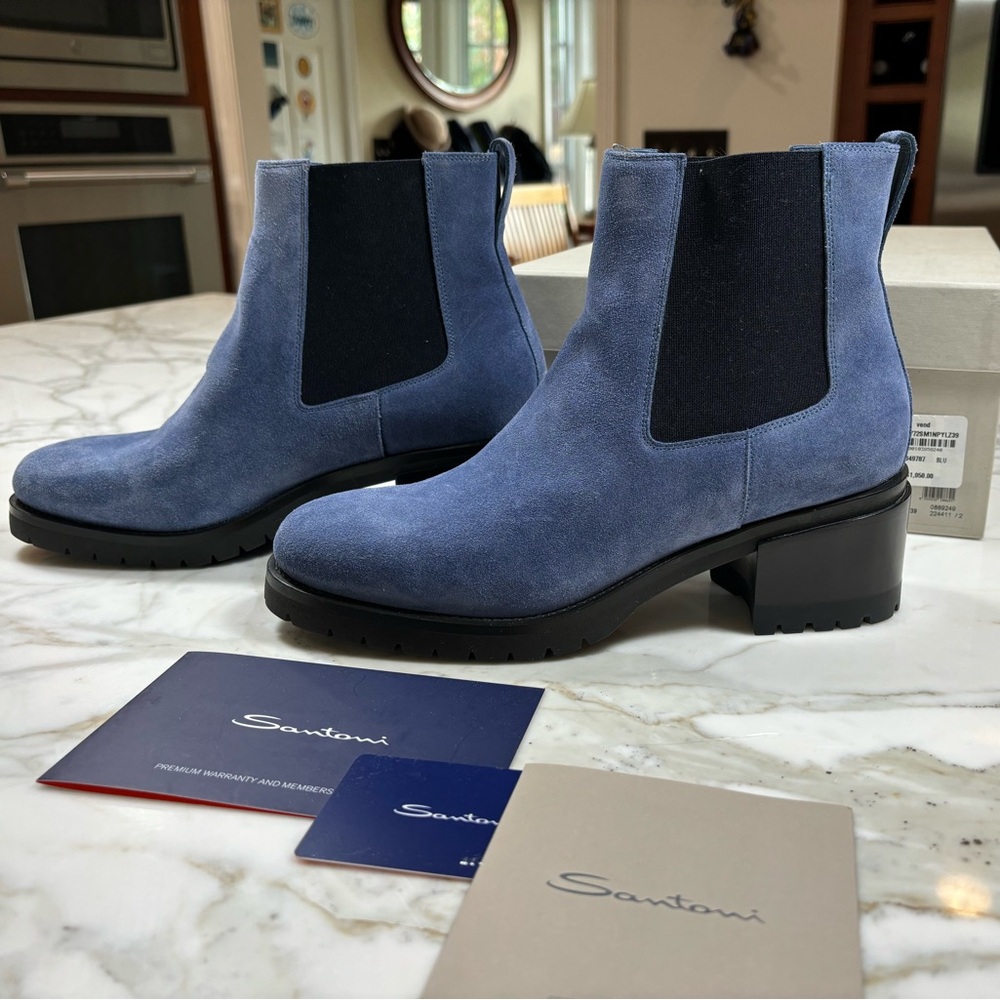 Santoni Suede Boot